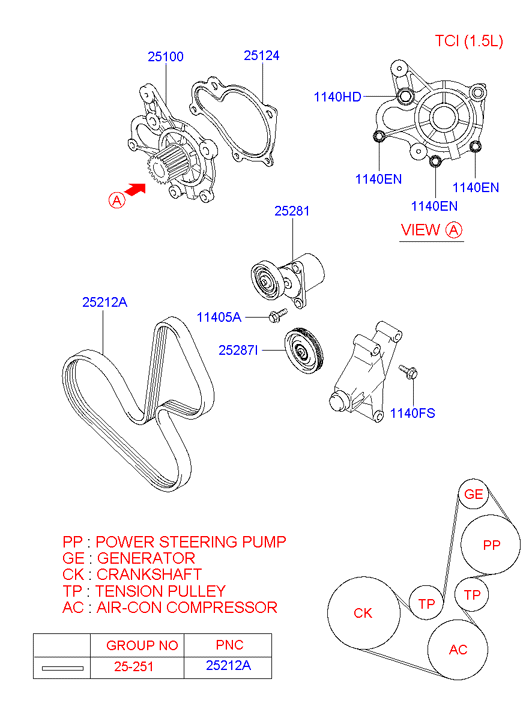 Honda 25100-23010 - Ūdenssūknis autodraugiem.lv