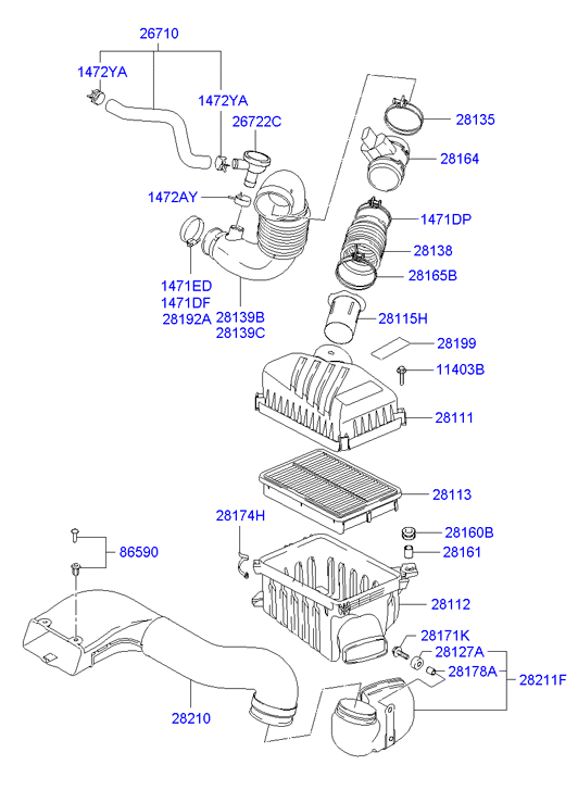 Suzuki 28164-27900 - Gaisa masas mērītājs autodraugiem.lv