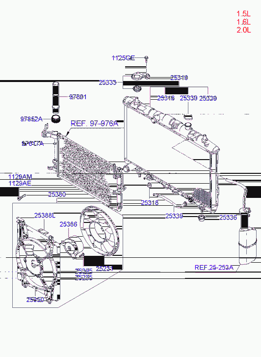 KIA 25330-2D090 - Vāciņš, Radiators autodraugiem.lv