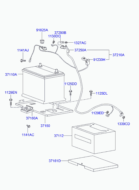 KIA 371101C200 - Startera akumulatoru baterija autodraugiem.lv