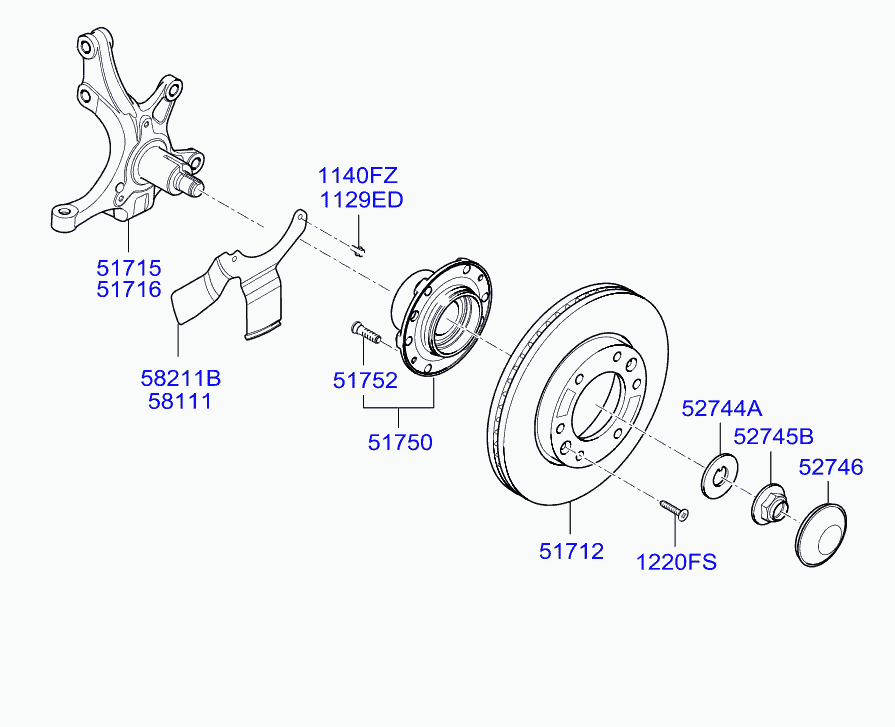 KIA 51712-4H500 - Bremžu diski autodraugiem.lv