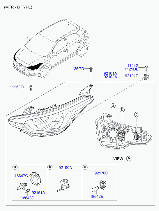 Hyundai 1864761566L - Kvēlspuldze, Miglas lukturis autodraugiem.lv