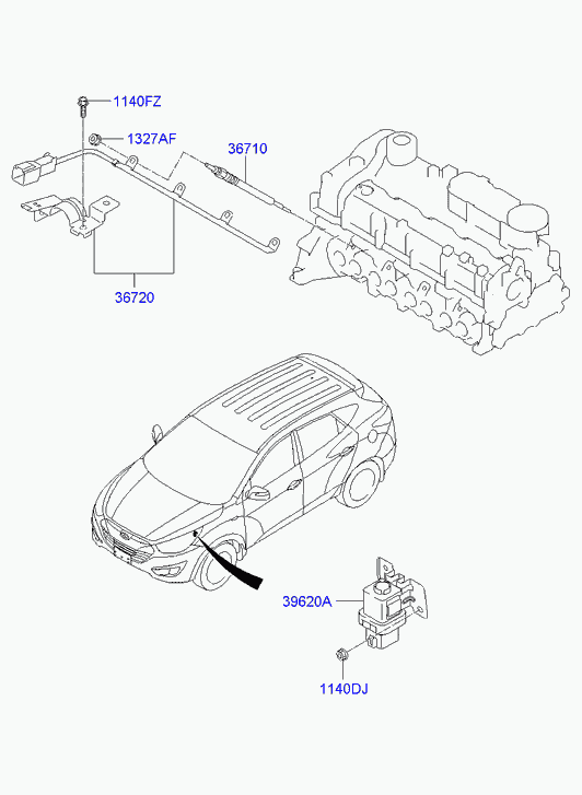 KIA 36710-2F100 - Kvēlsvece autodraugiem.lv