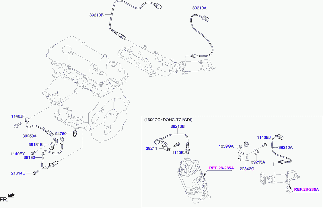 KIA 39210 2B470 - Lambda zonde autodraugiem.lv