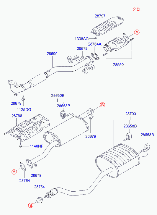 Hyundai 2895023740 - Katalizators autodraugiem.lv