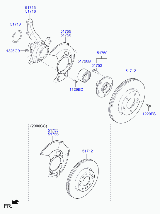 KIA 51712M0000 - Bremžu diski autodraugiem.lv