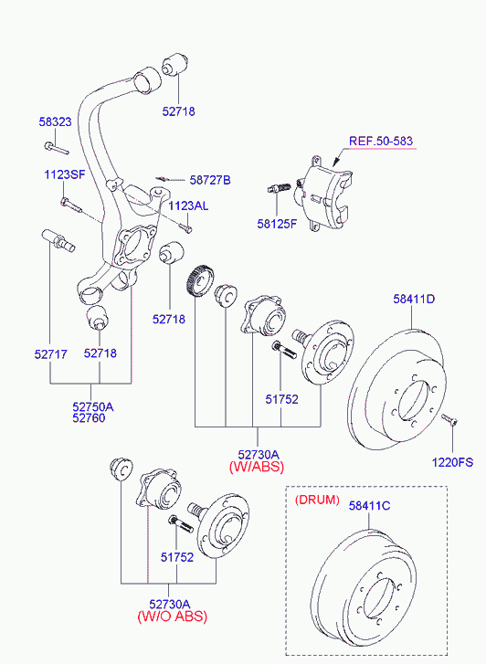 Ssangyong 5841138310 - Bremžu diski autodraugiem.lv