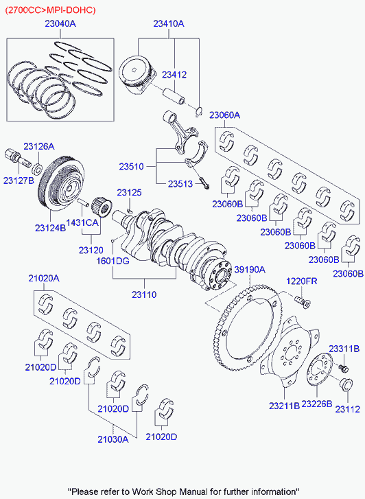 Hyundai 2304038200 - Virzuļa gredzenu komplekts autodraugiem.lv