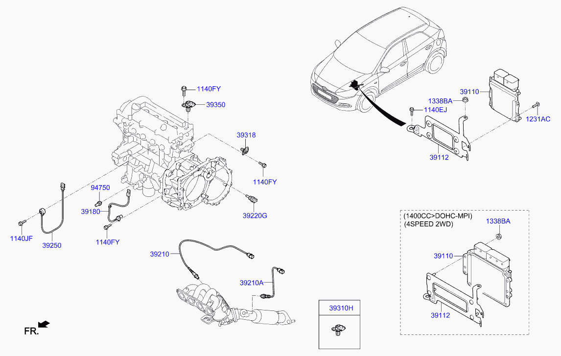 Hyundai 39210 03100 - Lambda zonde autodraugiem.lv