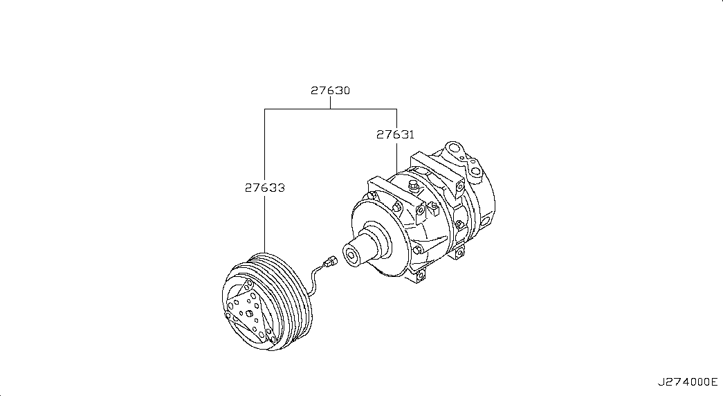 Infiniti 92600-2Y001 - Kompresors, Gaisa kond. sistēma autodraugiem.lv