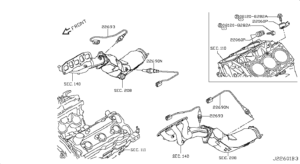 NISSAN 226A0-1KT0A - Lambda zonde autodraugiem.lv