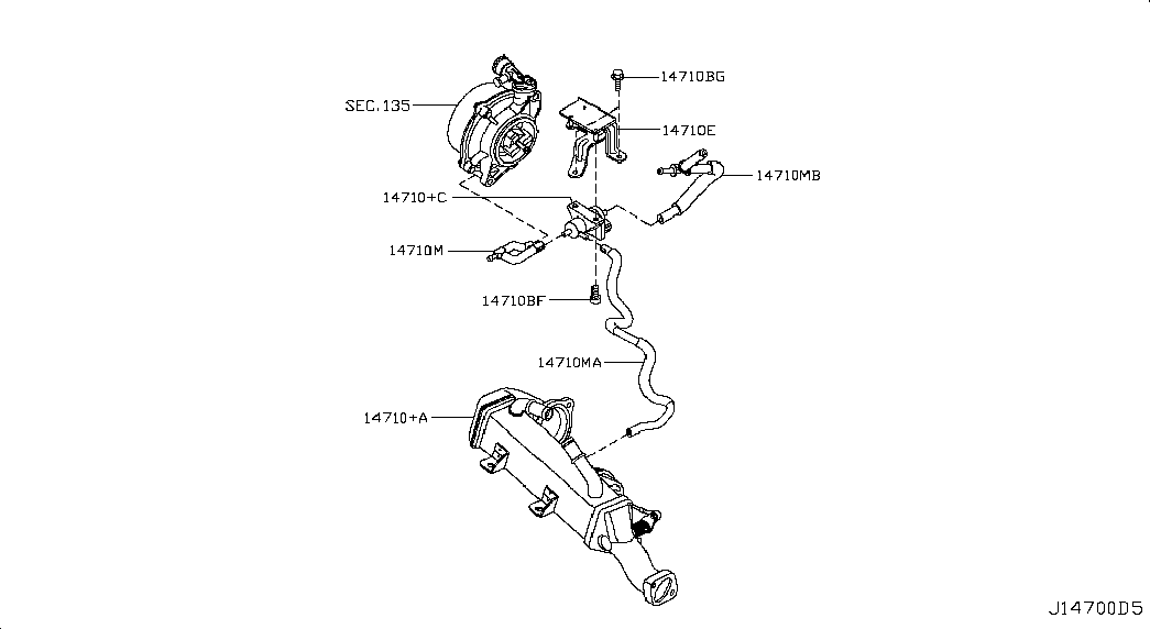 NISSAN 1495600Q0L - Izpl. gāzu recirkulācijas vārsts autodraugiem.lv