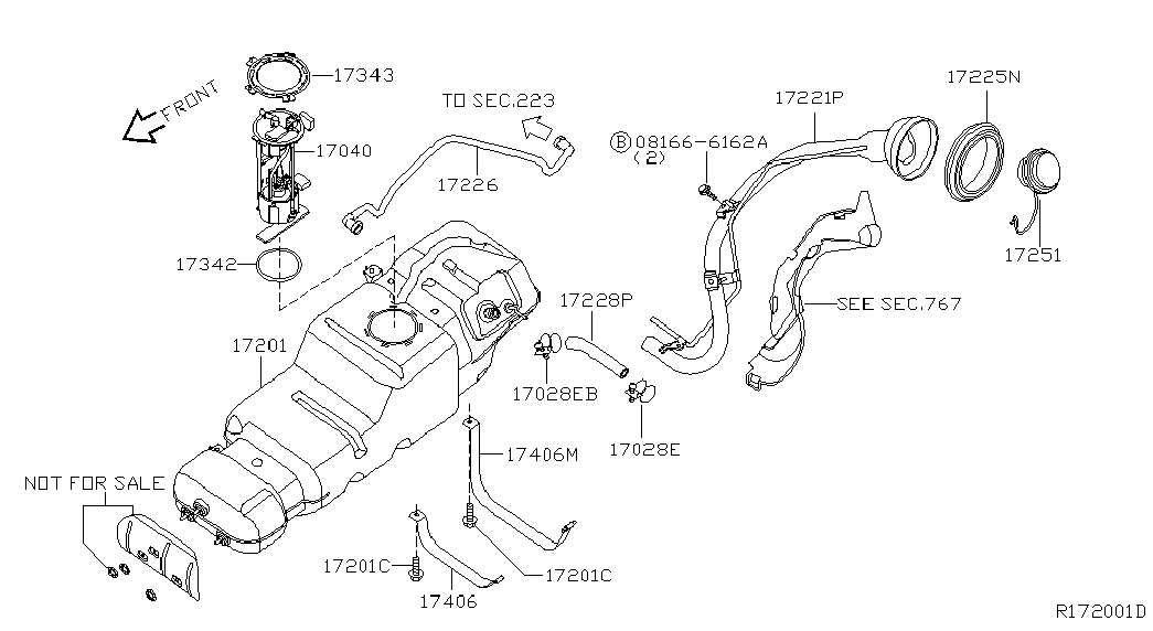 NISSAN 17040-7S00A - Degvielas sūkņa modulis autodraugiem.lv