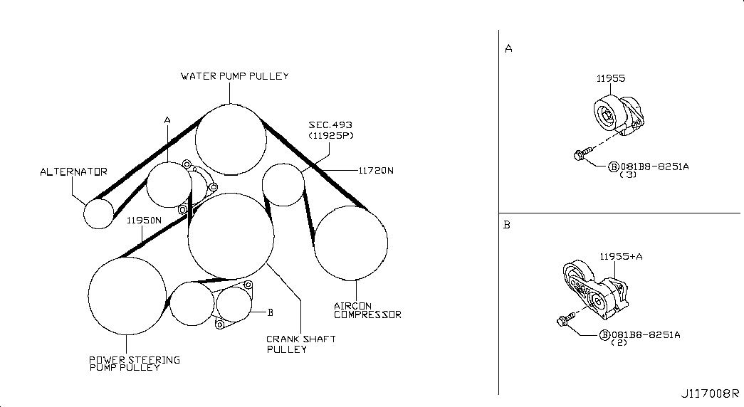 Infiniti 11720AR010 - Ķīļrievu siksna autodraugiem.lv