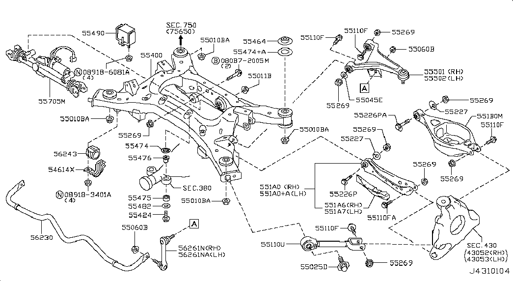 Hyundai 555011CA0A - Neatkarīgās balstiekārtas svira, Riteņa piekare autodraugiem.lv