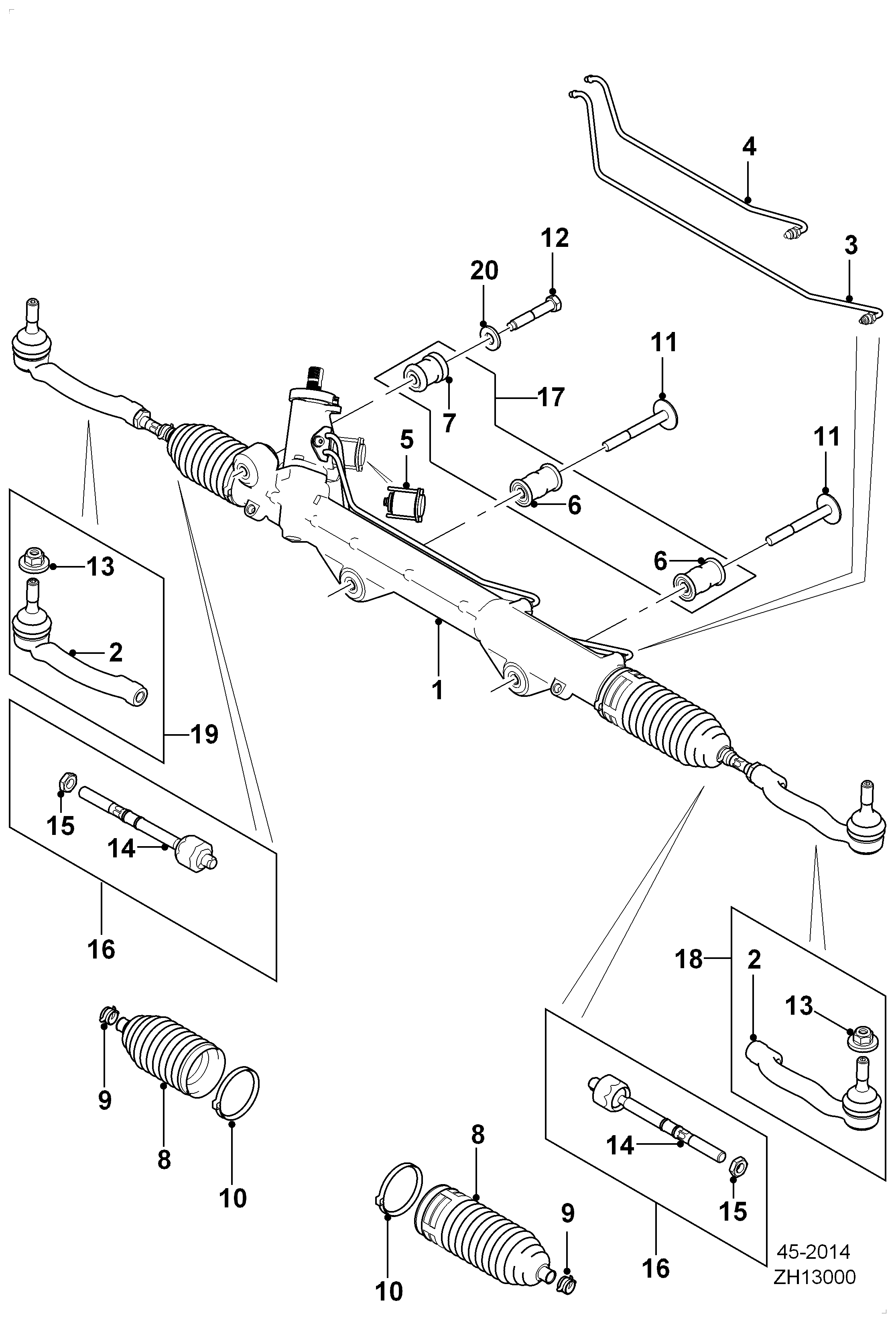 CITROËN C2Z5518 - Stūres šķērsstiepņa uzgalis autodraugiem.lv