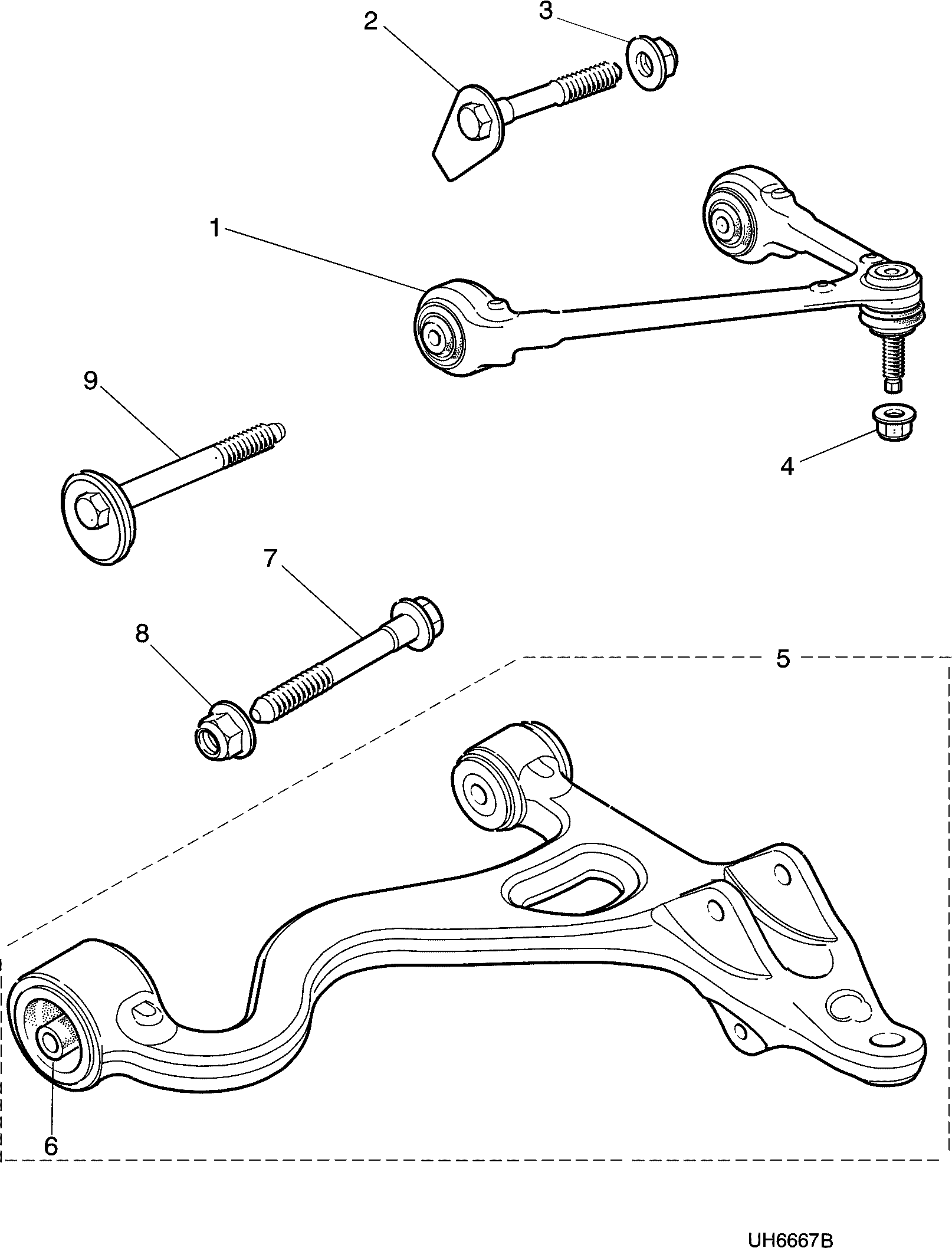 Jaguar XR8 52091 - Neatkarīgās balstiekārtas svira, Riteņa piekare autodraugiem.lv