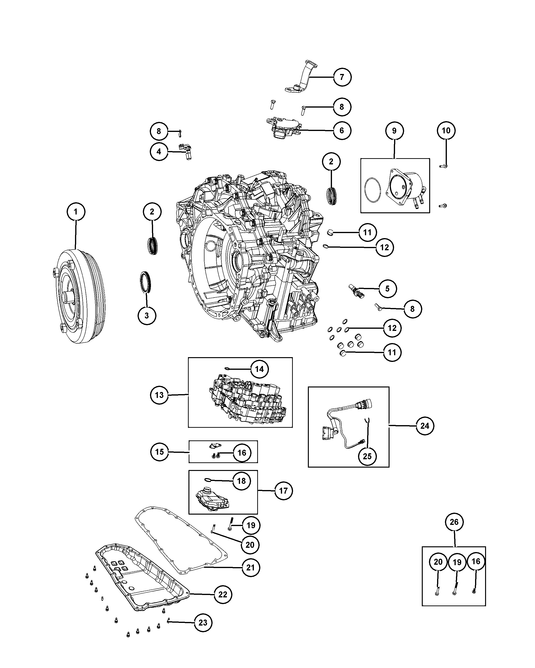 Dodge 5189 837AA - Eļļas vācele, Automātiskā pārnesumkārba autodraugiem.lv