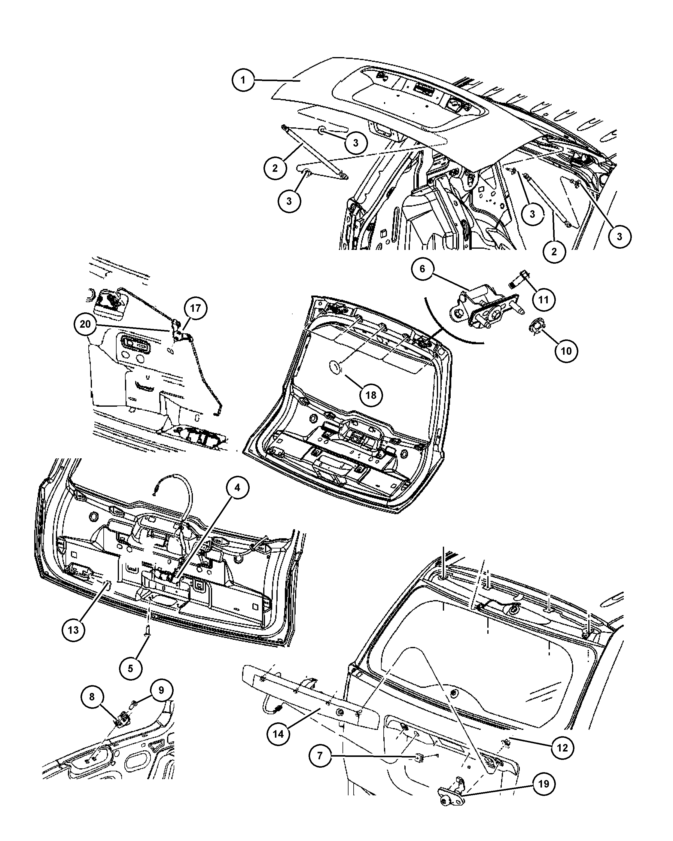 Jeep 5109 514AB - Gāzes atspere, Bagāžas / Kravas nodalījuma vāks autodraugiem.lv