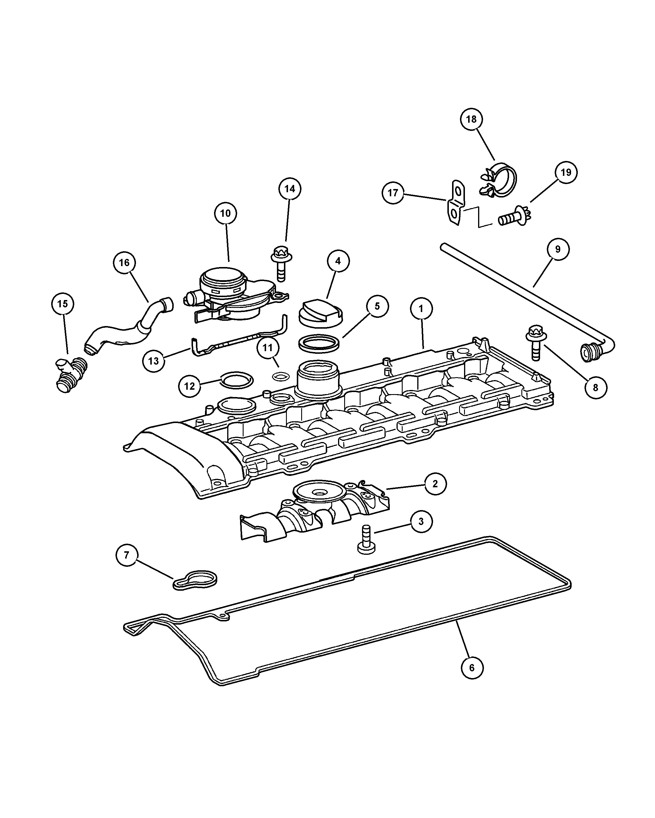 Chrysler 5080 083AA - Blīve, Motora bloka galvas vāks autodraugiem.lv