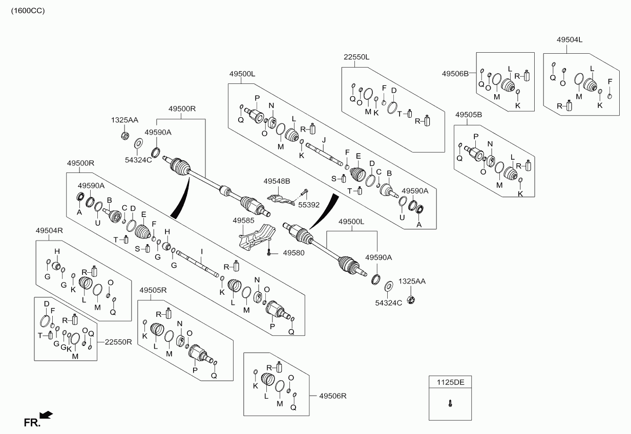 KIA 495952V1A0 - Putekļusargs, Piedziņas vārpsta autodraugiem.lv