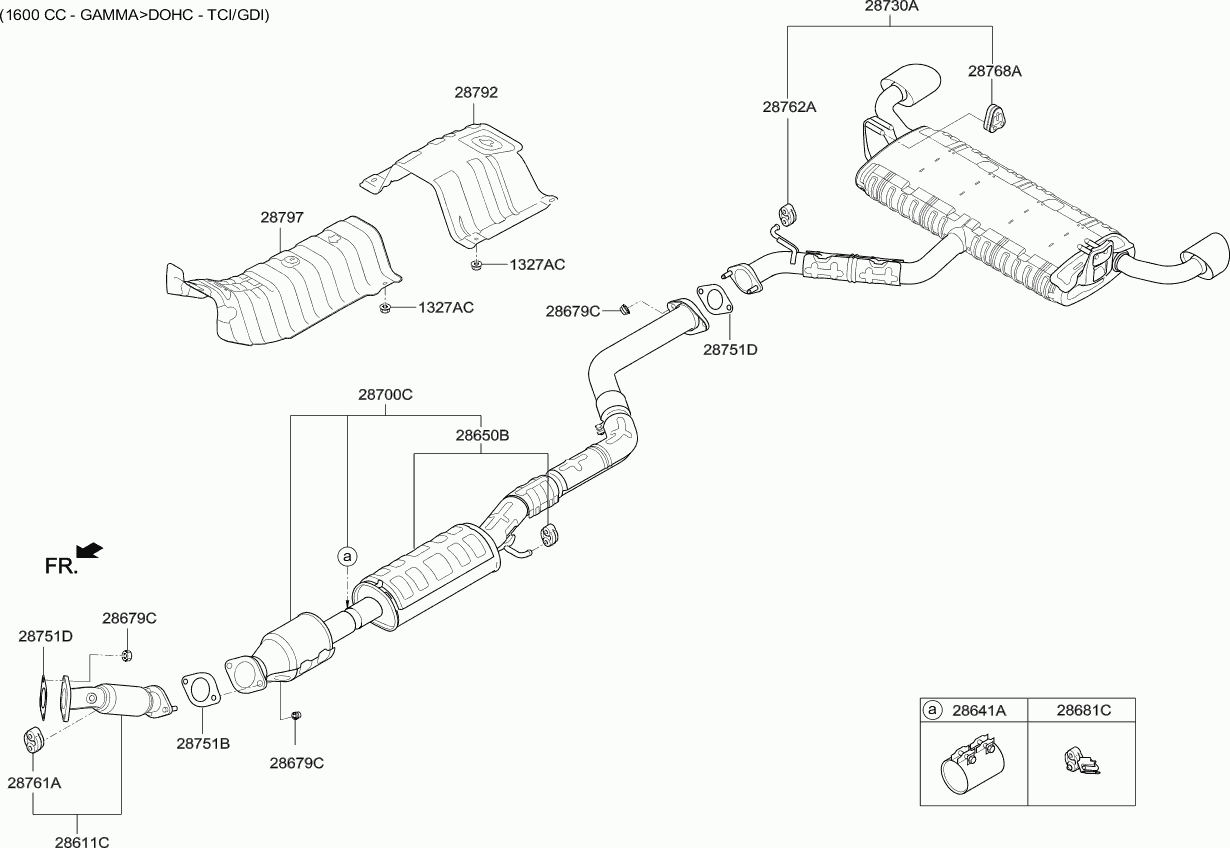 Hyundai 28761-H1000 - Bukse, Stabilizators autodraugiem.lv