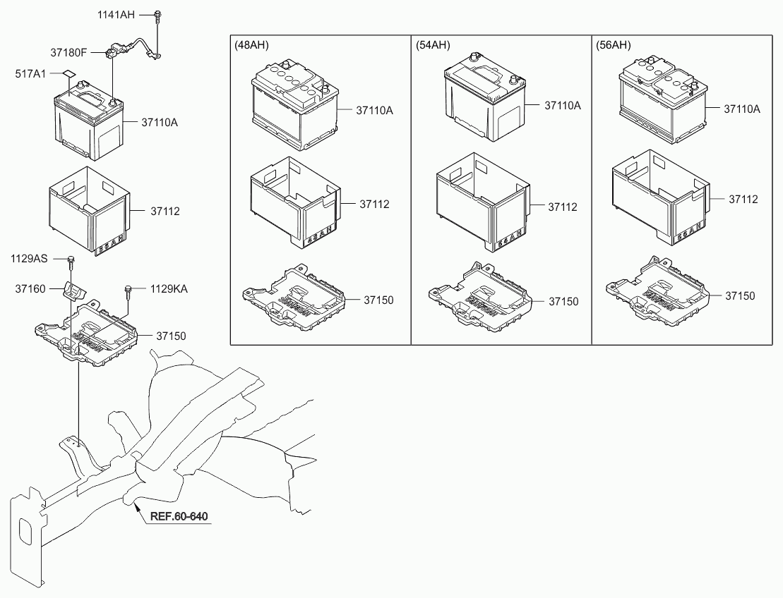 KIA 371102V482 - Battery assy autodraugiem.lv