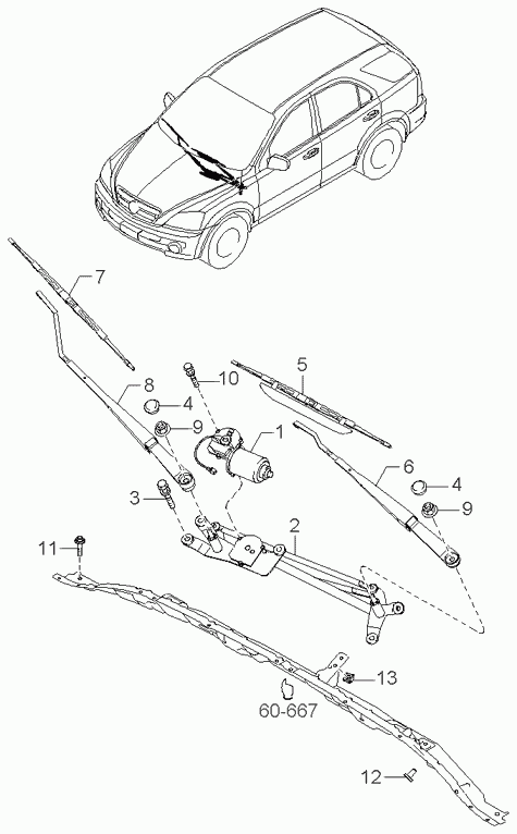 Hyundai 983503E010 - Stikla tīrītāja slotiņa autodraugiem.lv