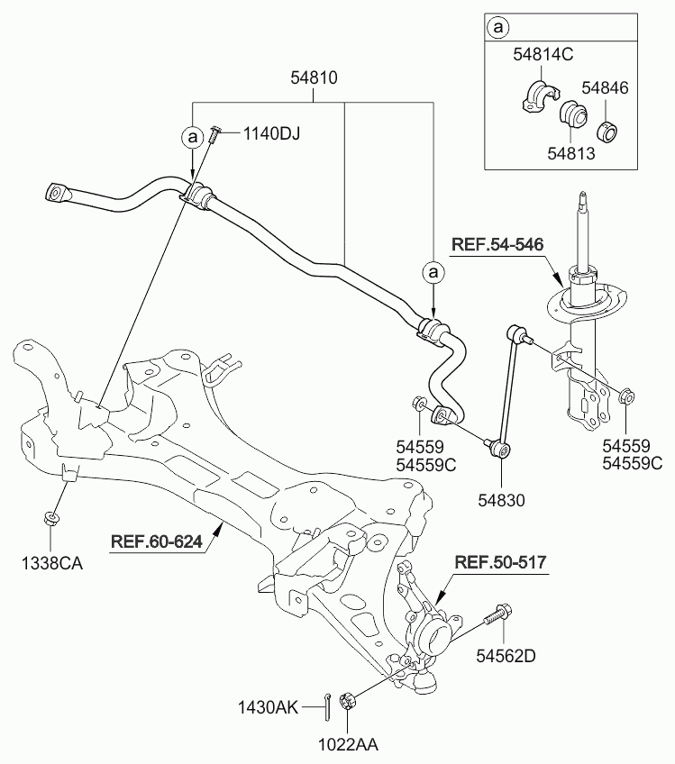 KIA 54830-2S200 - Stiepnis / Atsaite, Stabilizators autodraugiem.lv