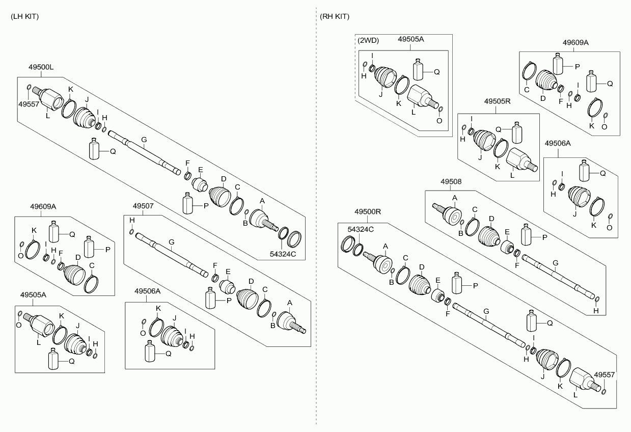 KIA 495942Y900 - Putekļusargs, Piedziņas vārpsta autodraugiem.lv