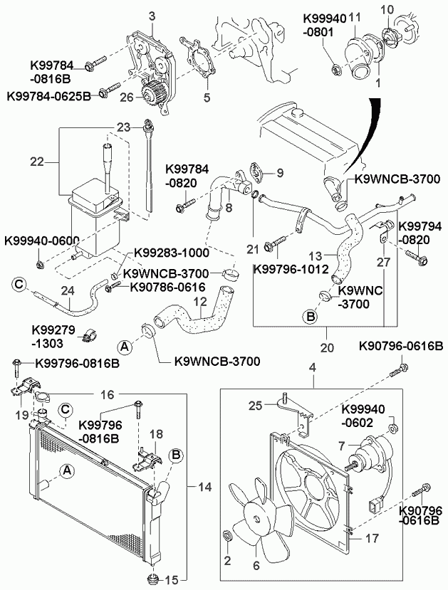 Hyundai 0FE3N-15-010F - Ūdenssūknis autodraugiem.lv