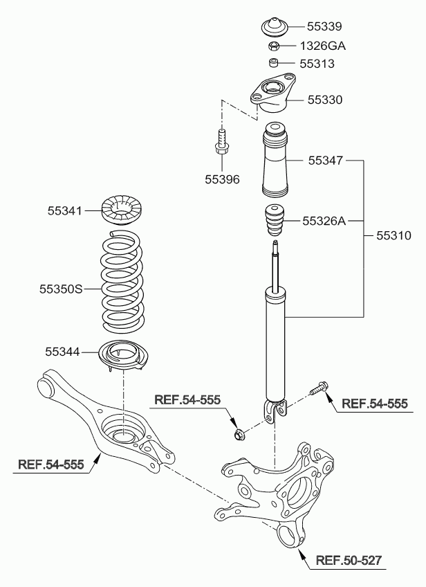 Buessing 553101H002 - Shock absorber assy - rear autodraugiem.lv