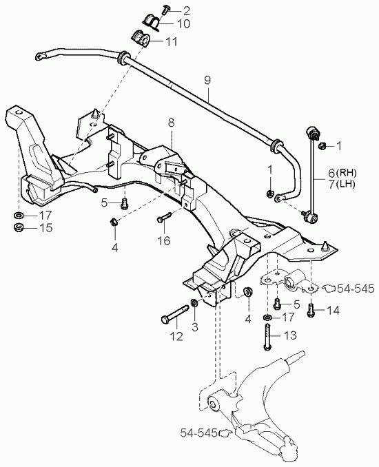 Hyundai 0K2FA-34-150 - Stiepnis / Atsaite, Stabilizators autodraugiem.lv