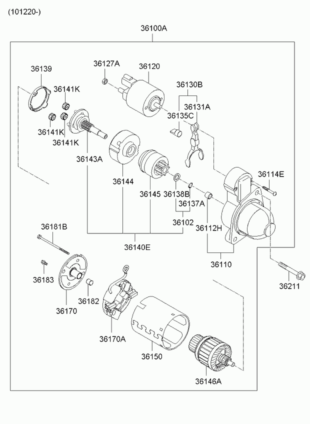 Hyundai (BEIJING) 36159-25010 - Brush holder assy autodraugiem.lv