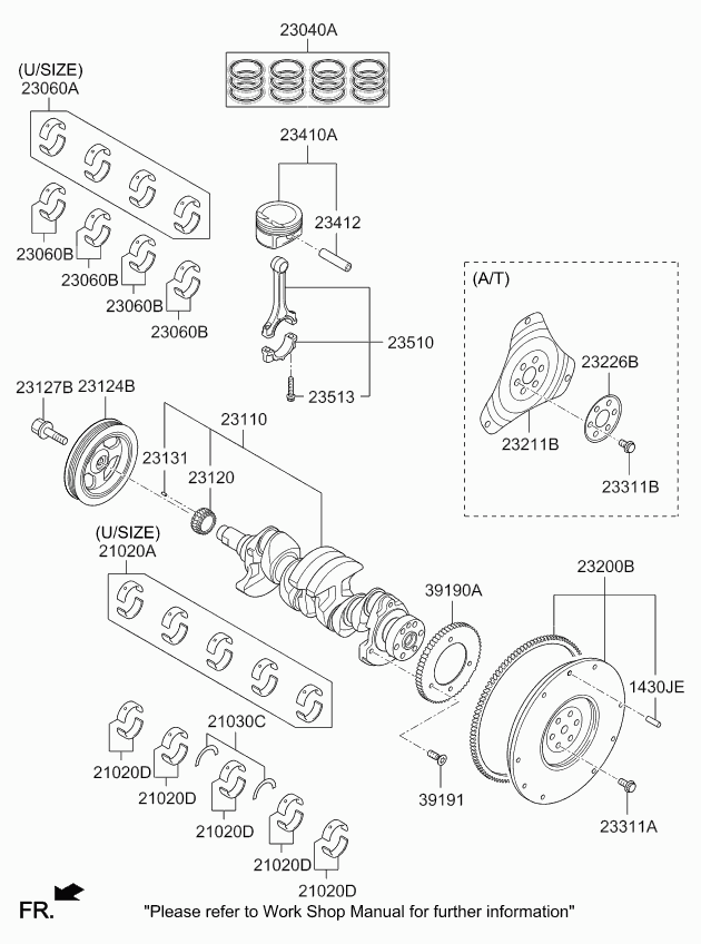 KIA 23121-2B000 - Sadales vārpstas piedziņas ķēdes komplekts autodraugiem.lv