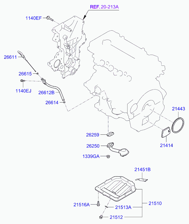 KIA 266152B000 - Blīve, Ieplūdes kolektors autodraugiem.lv