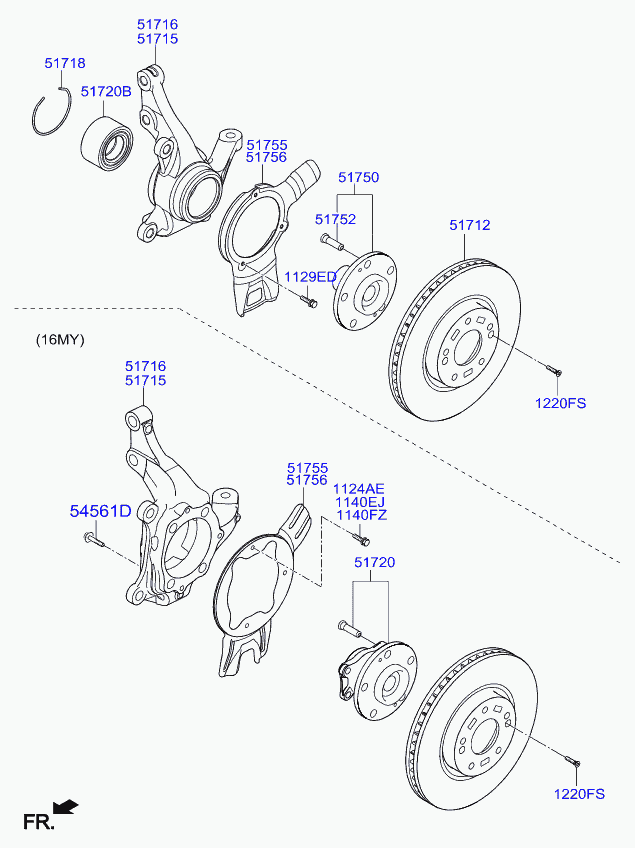 Hyundai 51750-39603 - Riteņa rumbas gultņa komplekts autodraugiem.lv