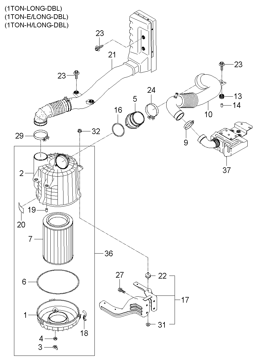 Eicher 281134E000 - Gaisa filtrs autodraugiem.lv