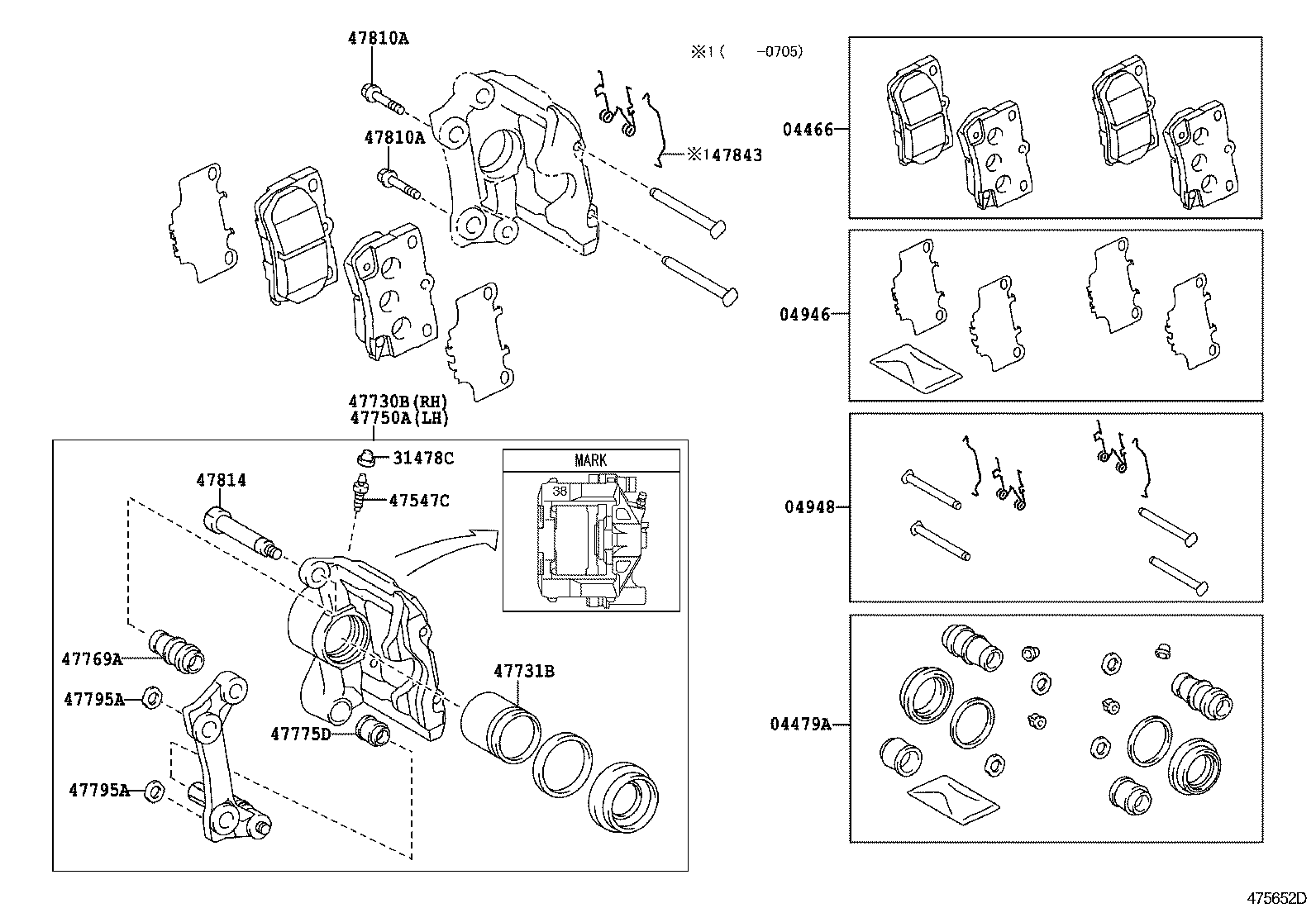 Saturn 0446630240 - PAD KIT, DISC BRAKE, REAR autodraugiem.lv