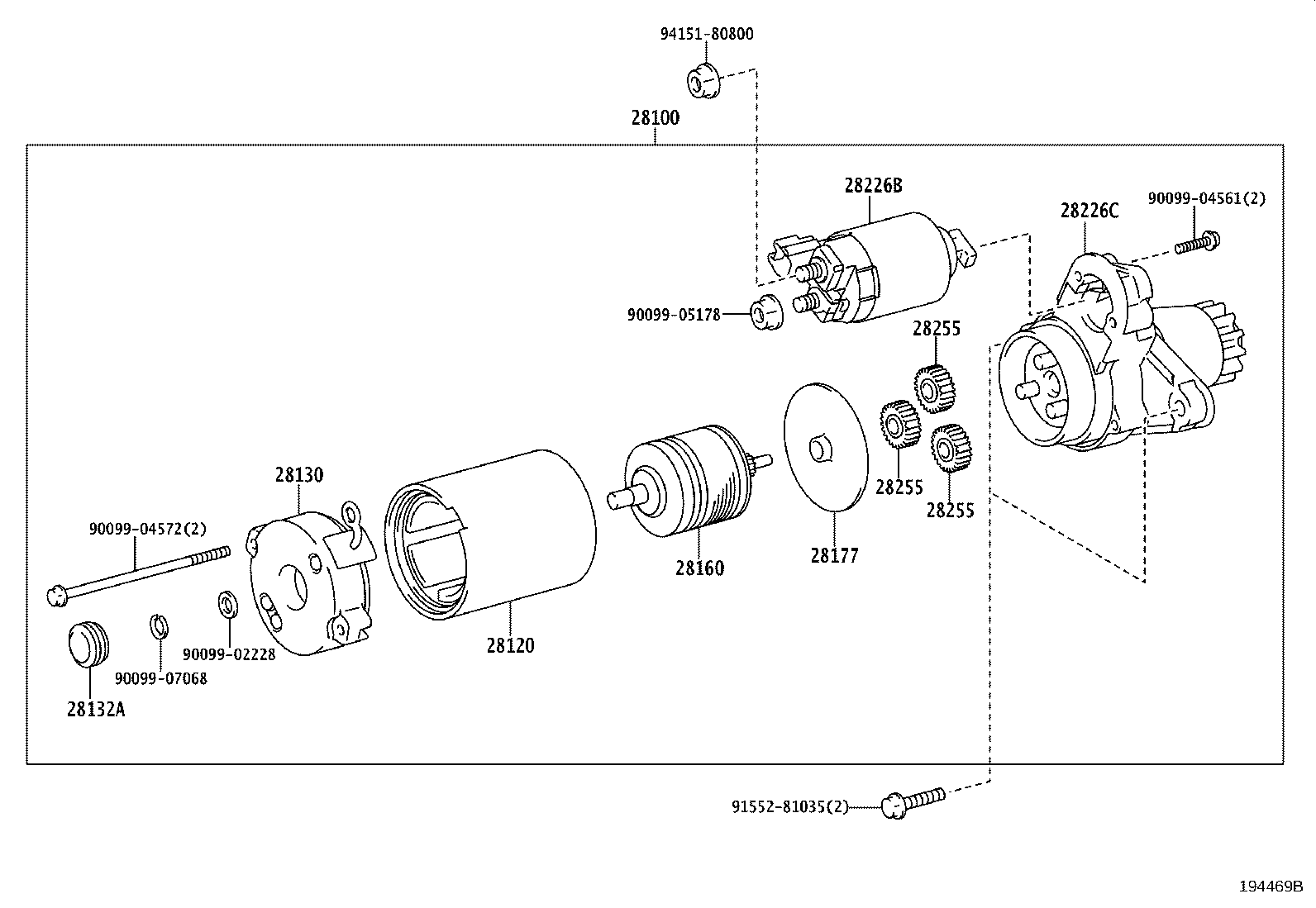 TOYOTA 28100 20022 - Starteris autodraugiem.lv