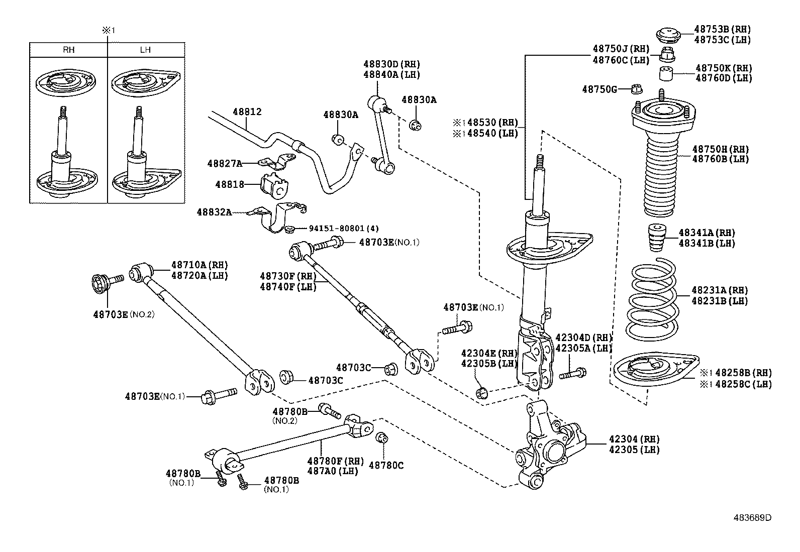 TOYOTA 4230533060 - Bukse, Šķērssvira autodraugiem.lv