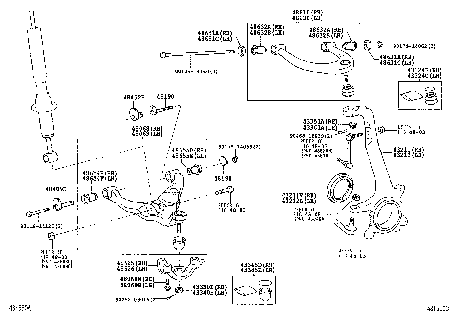 TOYOTA 48190-60020 - Riteņu sagāzuma regulēšanas skrūve autodraugiem.lv