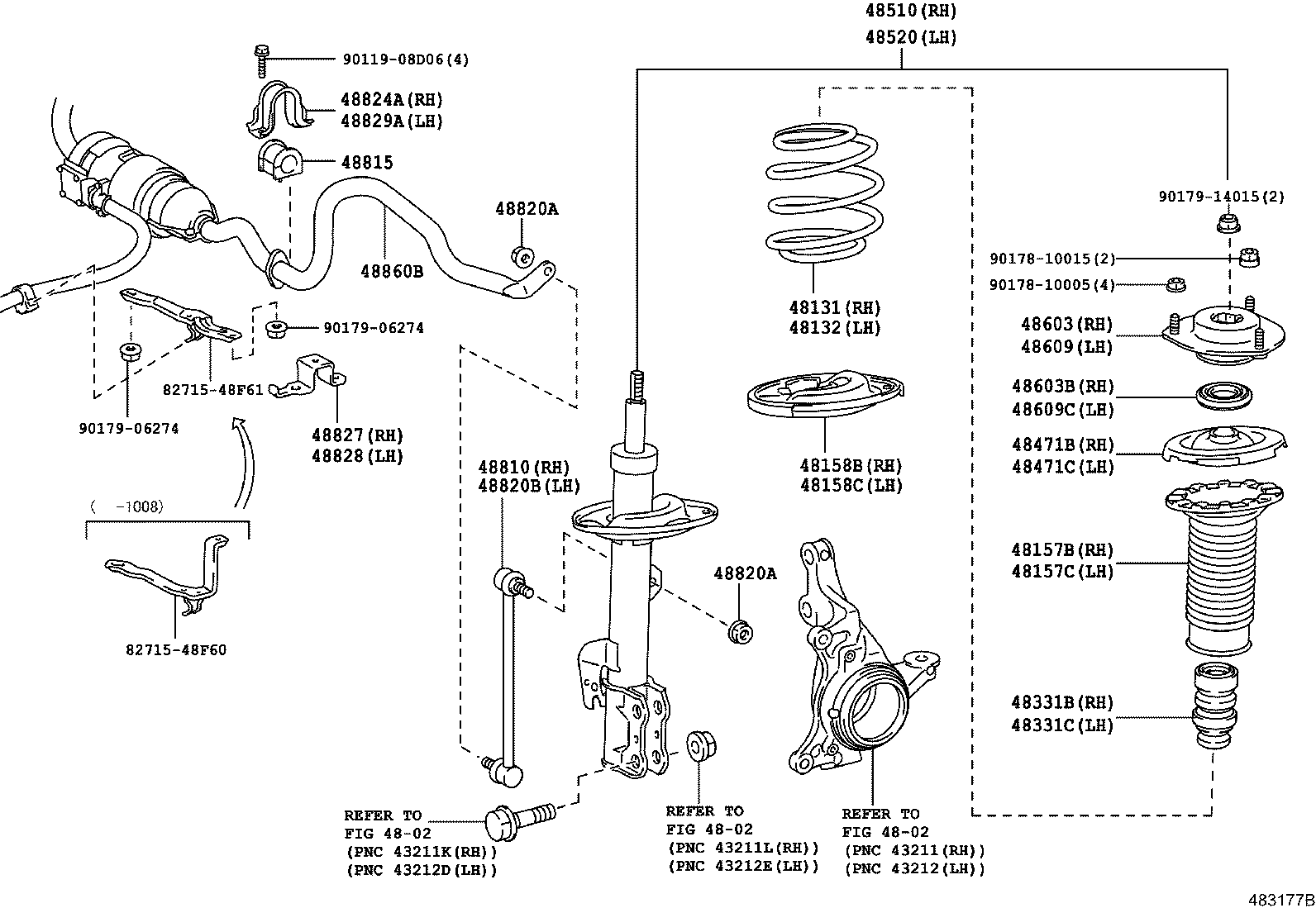 LEXUS 4851080470 - Amortizators autodraugiem.lv