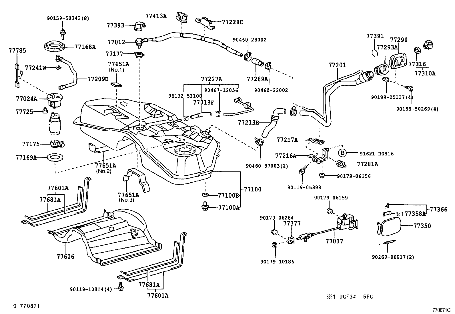 TOYOTA 7716933020 - Degvielas sūkņa modulis autodraugiem.lv