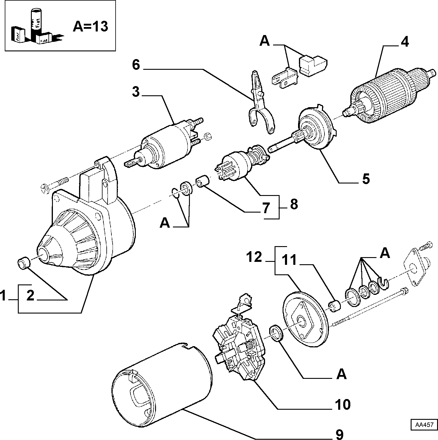 Lancia 9947841 - Starteris autodraugiem.lv