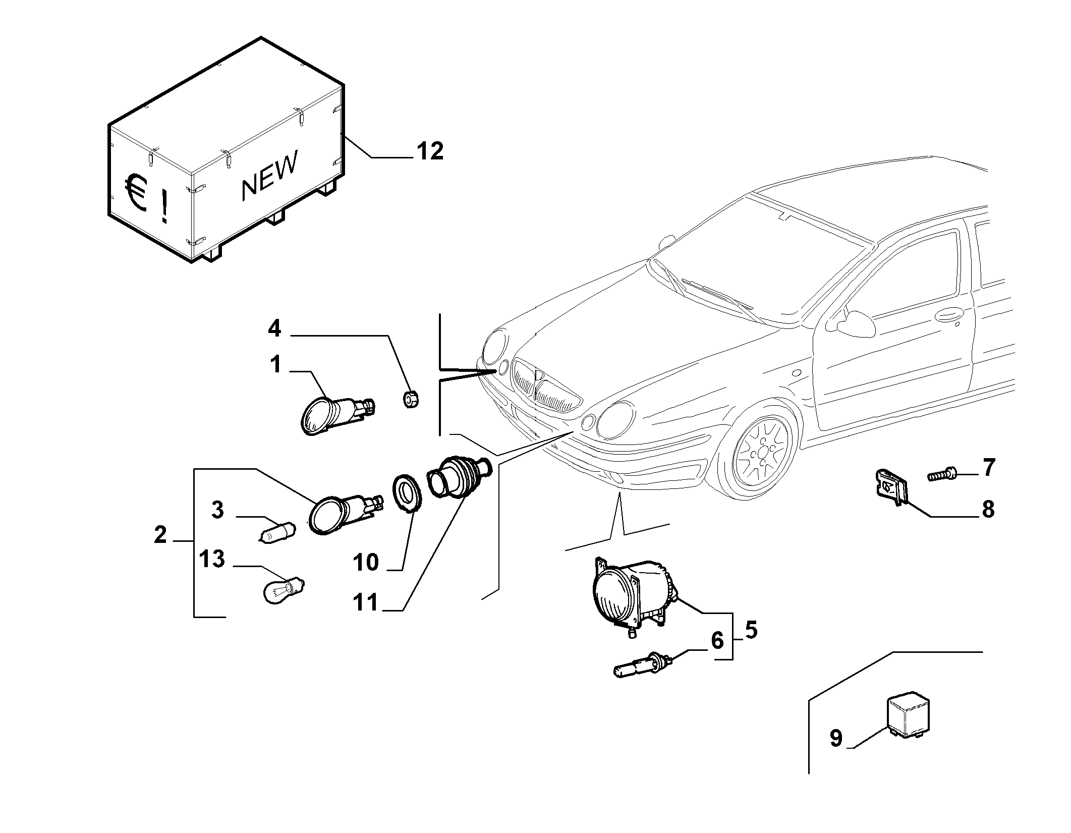 Lancia 51707618 - Pagrieziena signāla lukturis autodraugiem.lv