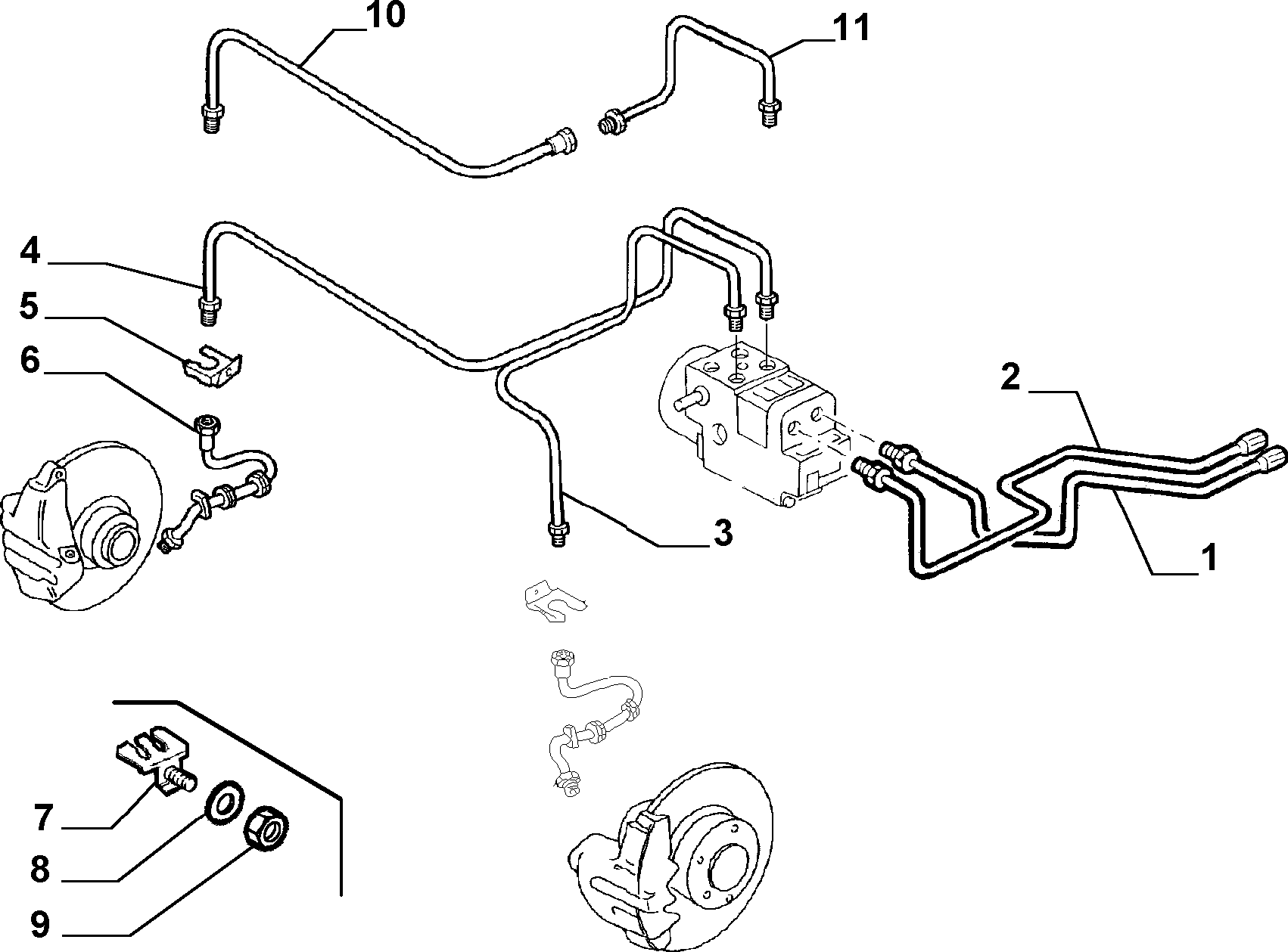 Lancia 46454003 - Bremžu šļūtene autodraugiem.lv