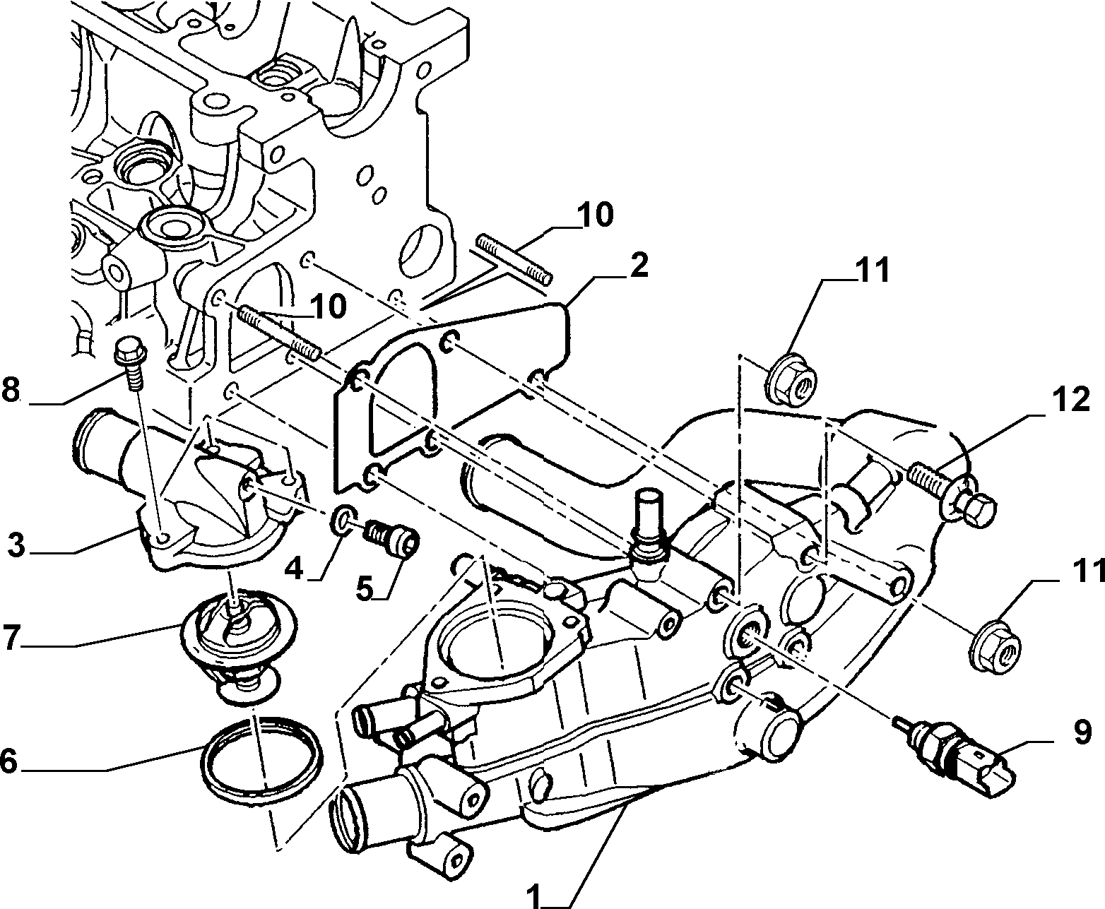 FIAT / LANCIA 9616090180 - Termostats, Dzesēšanas šķidrums autodraugiem.lv