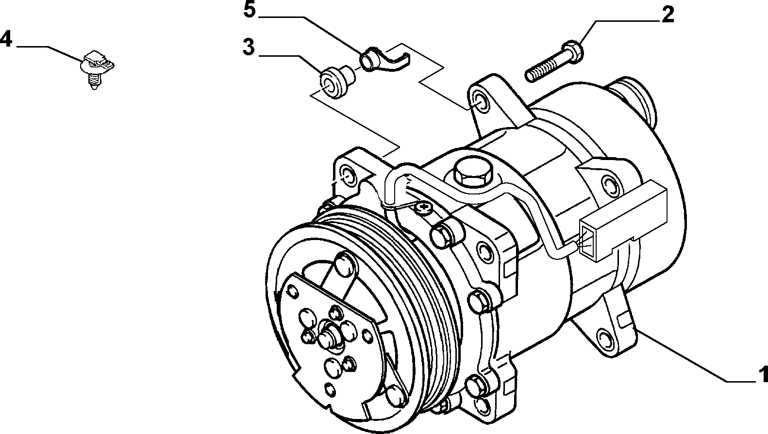 FIAT / LANCIA 9639109580 - AIR COMPRESSOR autodraugiem.lv