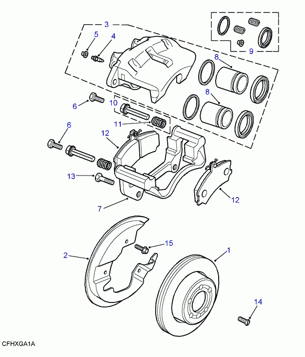 Land Rover STC1918 - Virzulis, Bremžu suports autodraugiem.lv